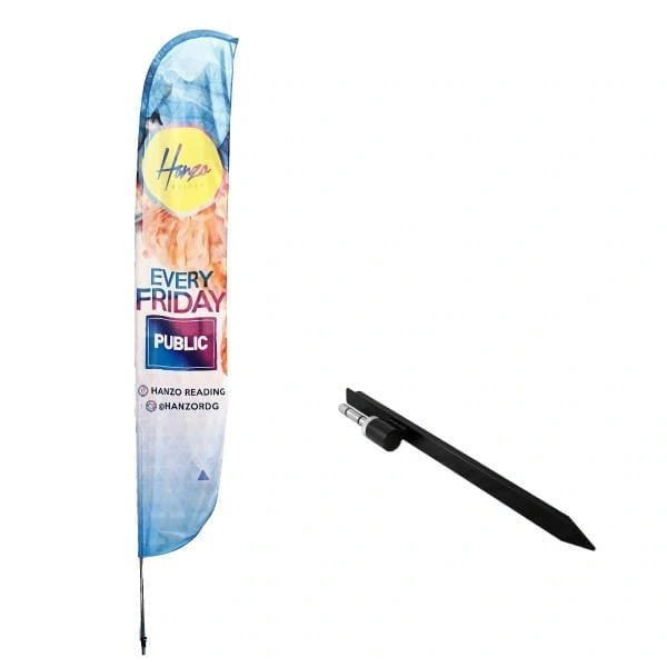  Large - Feather - Flag - With - Spike - Base
