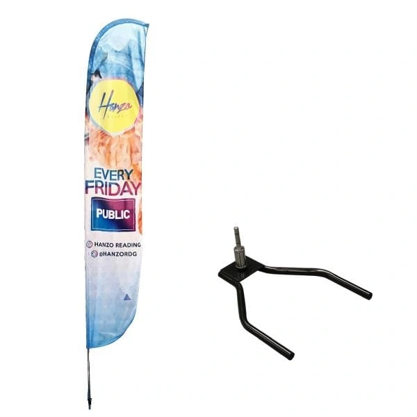  Large - Feather - Flag - With - Car - Base