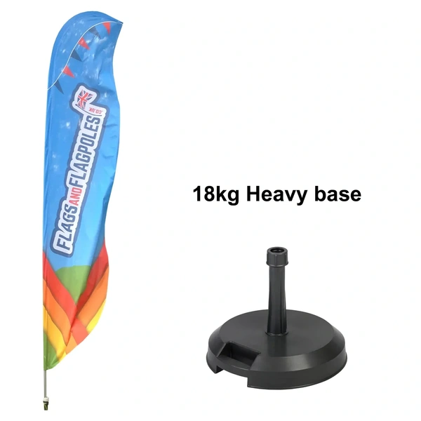 3.5 metre high Feather Flag with 18kg base